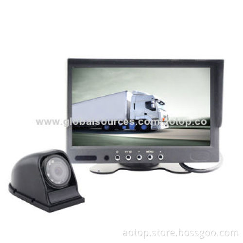 7" Car Rear-view LCD Panel, Remote Control, Multiple Language/OSD Menu/Sunshade Design/Speaker